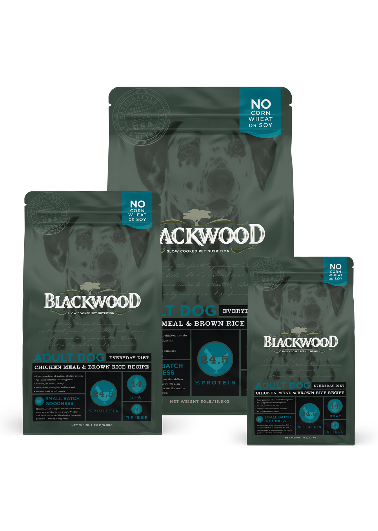 Blackwood Puppy Food, Growth Diet, Chicken Meal & Brown Rice Recipe, 15 Lb  